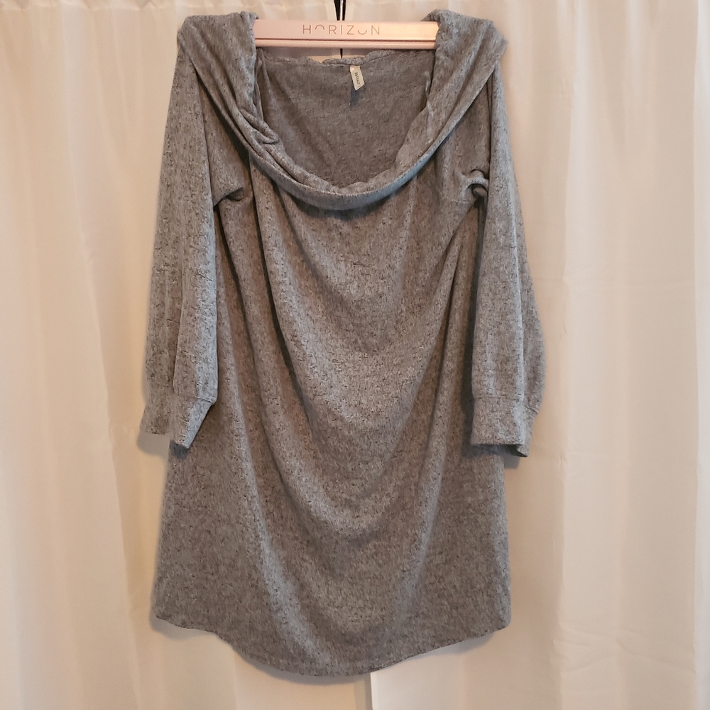 Cowl neck sweater long sleeve